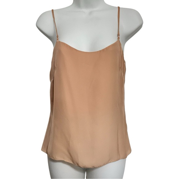 Biyan Tops - Biyan nude spaghetti strap silky tank top m